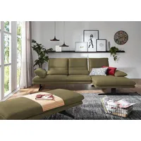 W.SCHILLIG Ecksofa broadway, Designsofa mit tollem Sitzkomfort, Sitztiefenverstellung, Kopfteil- & Seitenteilverstellung, Breite 291cm grün