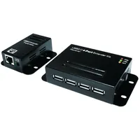Logilink UA0252 USB 2.0 Extender bis 50m mit 1 Port, PoE Schwarz