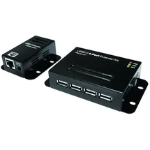 Logilink UA0252 USB 2.0 Extender bis 50m mit 1 Port, PoE Schwarz