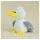 KÖGLER Labertier-Möwe Malwin 17 cm Gelb/Grau/Weiß