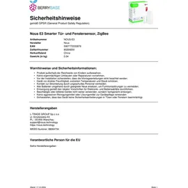 Nous E3 ZigBee Tür- und Fenstersensor