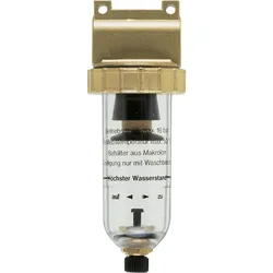 Druckluft-Filter 16 bar Anschluss: G1/4 x G3/8 Durchfluss: 1.050 l/min