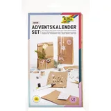 Folia Adventskalender-Set Papiertüten Natur