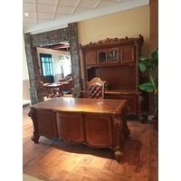 JVmoebel Schreibtisch, Luxus Schreibtisch Tisch Büro Office Antik Stil Barock Rokoko Barock braun