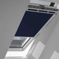 VELUX Vorteils-Set, DOP P08, 1100SWL Dunkelblau/Schwarz, Schiene weiß
