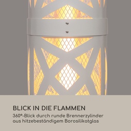 blumfeldt Goldflame Style Terrassenheizstrahler 11,2 kW silber