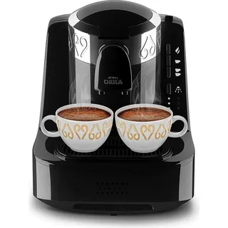 Hochwertige Moderne Turkische Mokka Maschine Schwarz/Chrome Edelstahl