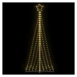vidaXL LED Weihnachtsbaum 447 LEDs Warmweiß 249 cm