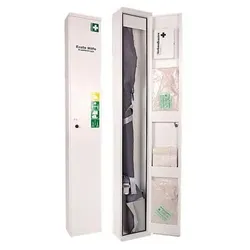 Erste-Hilfe-Schrank aus Stahlblech, weiß - weiss