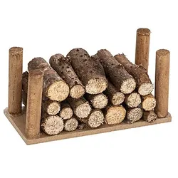 Holzstapel, 9 x 4 x 4 cm