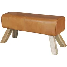 FineBuy Schuhbank 90 x 43 x 90 cm gepolstert / braun