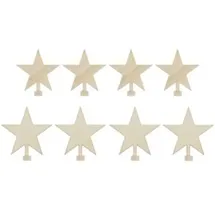 Rico Design Holzfiguren für Adventskranz, Stern natur,