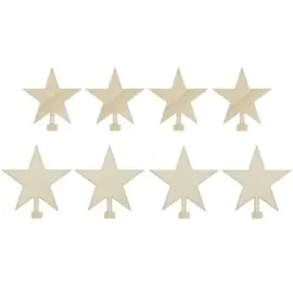 Rico Design Holzfiguren für Adventskranz, Stern natur,