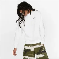 Nike Sportswear Club Fleece Crew Sweatshirt Herren 100 white/black S