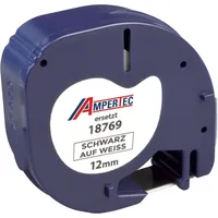 Ampertec Label Band kompatibel zu Dymo Letratag 18769 (S0718850)