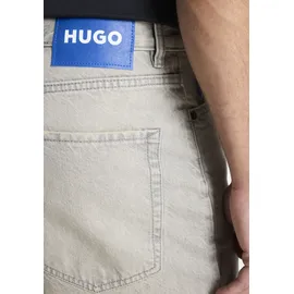 Hugo Skaterbermudas HUGO, Herren, Gr. 32, N-Gr, grau (medium grau035), Denim/Jeans, Obermaterial: 100% Baumwolle, unifarben, regular fit knielang, Hosen, Vintage grey stone washed, Regular Fit, reine Baumwolle