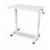 Schreibtisch »Luxor« 120 cm breit und manuell höhenverstellbar bis 115 cm weiß, Luxor, 120x115x80 cm