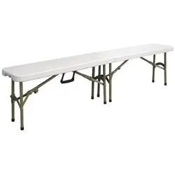 Bolero Klappbank Weiß, 183Cm 1 Stück