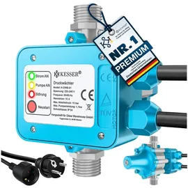 Kesser Druckschalter mit Kabel Blau