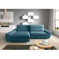 99rooms Calladine Ecksofa Velours Jasmine Türkis Links