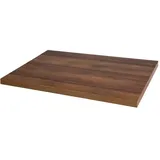Bolero vorgebohrte rechteckige Tischplatte Rustic Oak 1100 x 700 mm