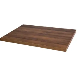 Bolero vorgebohrte rechteckige Tischplatte Rustic Oak 1100 x 700 mm