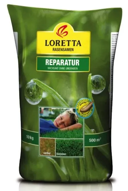 Loretta Rasen Reparatur | 10kg Rasensaat für 500m2
