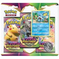 Pokémon POK80753D12 TCG: Sword & Shield 4 Vivid Voltage 3-Pack Booster (eins nach dem Zufallsprinzip), gemischte Farben