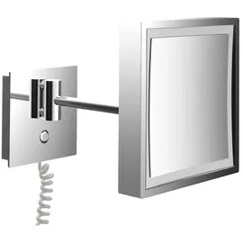 EMCO Pure mit Spiralkabel, eckig, chrom,
