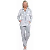 normann Hausanzug in Sterneoptik aus kuschelig warmen Coralfleece - 76703 blau | Gr.: 44-46
