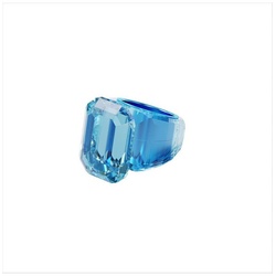 Swarovski Fingerring, Swarovski-Kristall blau 52