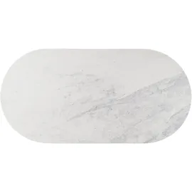 MASSIVMOEBEL24.DE Barcelona 180 x 76 x 90 cm schwarz lackiert/Marmor weiß