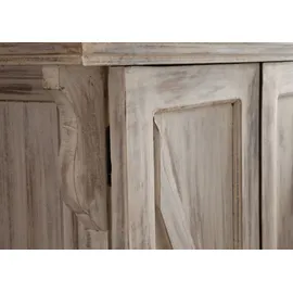 Massivmoebel24 Schrank Mango / Akazie 90 x 45 x 135 cm Weiß