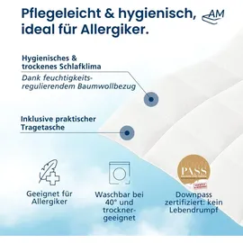 DormiGood | Premium Daunendecke | 2er Set 155x220 cm | Sommerdecke | 100% Daunen | Bettdecke | 155x220 | Sommerbett | Sommer | Leicht | Dün... | Weiß