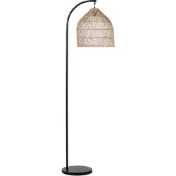 Stehlampe Rattan natürlich 165 cm rund BERNICA