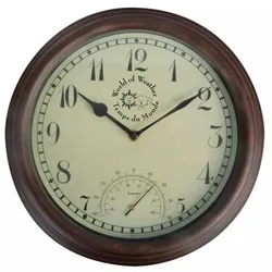 vidaXL Esschert Design Bahnhofsuhr mit Thermometer : Model - V1