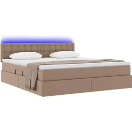 vidaXL Bett mit Stauraum 180 x 200 cm Braun