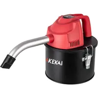 kekai Aschesauger Kekai Adriano Aluminium 4 l 600 W mit waschbarem HEPA-Filter und gebogenem Aluminiumrohr