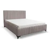 venasi Möbel Polsterbett, Braun, Holzwerkstoff, 140x200 cm, Schlafzimmer, Betten, Polsterbetten