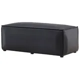 VCM Pouf Kunstleder 59 x 119 cm Schwarz