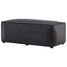 VCM Pouf Kunstleder 59 x 119 cm Schwarz