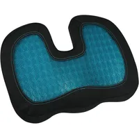 Apa Sitzkissen mit Geleinlage schwarz/blau 45 x 37 cm