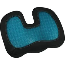 Apa Sitzkissen mit Geleinlage schwarz/blau 45 x 37 cm