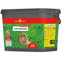 WOLF-Garten Rasensamen LR 120 Turbo-Nachsaat 2,4kg (für bis zu 120m2, Reparatur,schnellkeimend