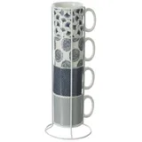 SECRET DE GOURMET Becher 0,26 l Blau 4 St.