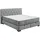 Stella Trading Mid.you Boxbett, Anthrazit, - H4, 9-Zonen, 180x200, cm, gepolstertes Kopfteil, Bettkasten, Federkernmatratze, Wendematratze mit unterschiedlichen Härtegraden, Schlafzimmer, Betten, Doppelbetten