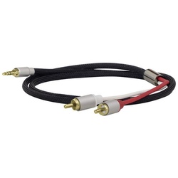 Dynavox Dynavox 207385 207385 Cinch Audio Adapter [1x Klinkenstecker 3.5 mm – Audio-Adapter, 3.00 cm schwarz