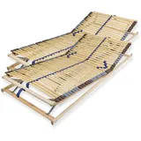 Lattenrost Blue Royal 42 Federholzleisten, Beco, Kopfteil verstellbar, Fußteil verstellbar, Lattenrost 180x200 cm, bestehend aus 2x Lattenrost 90x200 cm, 7 Zonen, vollständig montiert, direkt einsetzbar, in Deutschland hergestellt braun 180 cm x 200 cm x 8 cm