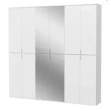 inn.furn Garderobenschrank weiß Hochglanz 183 cm variable Inneneinteilung - Weiß