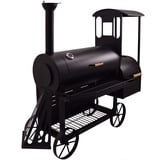 Syntrox Germany Smoker S-2 Lok de Luxe Barbecue BBQ Grill Räucherofen Holzkohlegrill Grillwagen